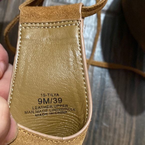 1 State cognac block heel peep toe heel - Picture 10 of 10